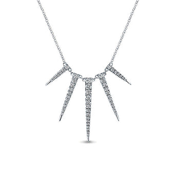 14k White Gold Kaslique Fashion Necklace