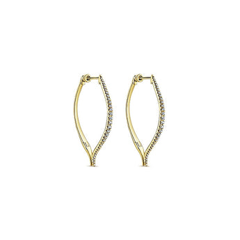 14k Yellow Gold Hoops Classic Hoop
