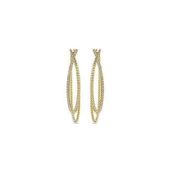 14k Yellow Gold Hampton Classic Hoop