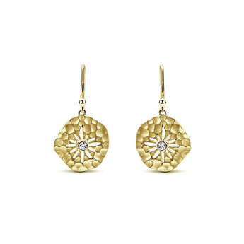 14k Yellow Gold Souviens Drop