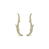 14k Yellow Gold Comets Earcuffs
