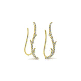 14k Yellow Gold Comets Earcuffs