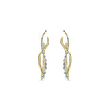 14k Yellow Gold Comets Earcuffs