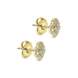 14k Yellow Gold Lusso Diamond Stud