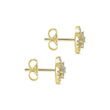 14k Yellow Gold Lusso Diamond Stud