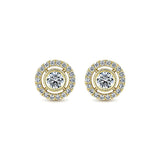 14k Yellow Gold Lusso Diamond Stud