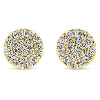 14k Yellow Gold Silk Stud