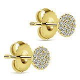 14k Yellow Gold Silk Stud