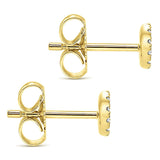 14k Yellow Gold Silk Stud