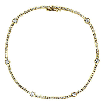14k Yellow Gold Lusso Diamond Tennis