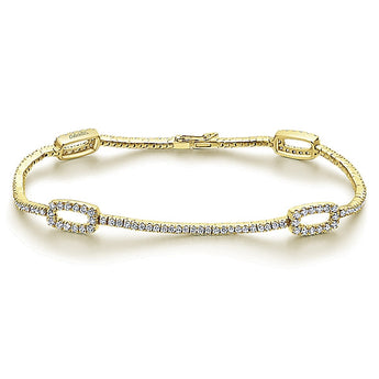 14k Yellow Gold Lusso Diamond Tennis