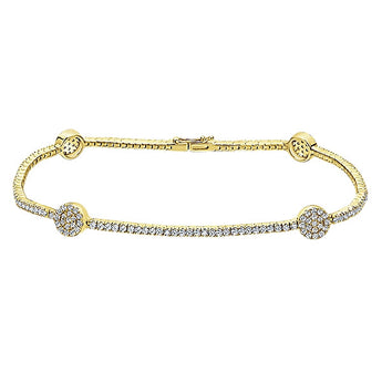 14k Yellow Gold Lusso Diamond Tennis