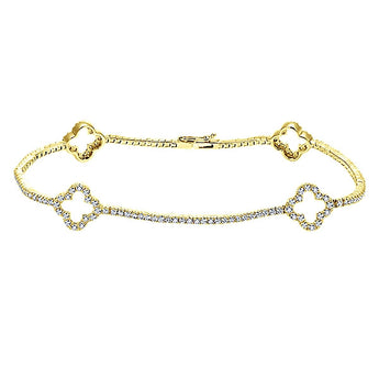 14k Yellow Gold Lusso Diamond Tennis
