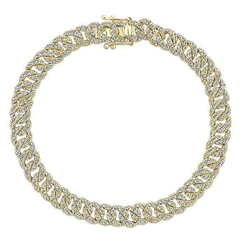 14k Yellow Gold Lusso Diamond Tennis