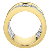 14k Yellow/white Gold Contemporary Fancy Anniversary Band