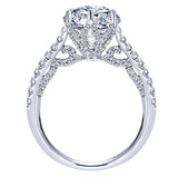 ER11640R6W83JJ 18k White Gold Round Straight Diamond Engagement Ring