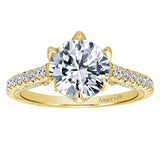 ER11640R6Y83JJ 18k Yellow Gold Round Straight Diamond Engagement Ring