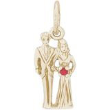 BRIDE & GROOM ACCENT CHARM