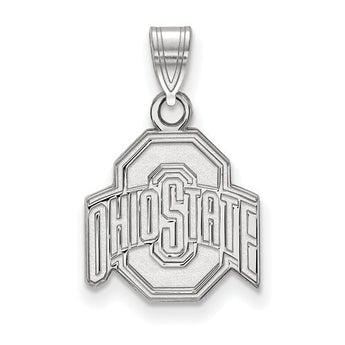 Sterling Silver LogoArt Ohio State University Small Pendant