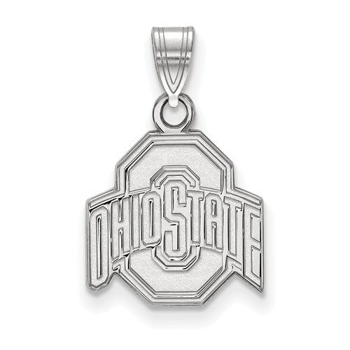 Sterling Silver LogoArt Ohio State University Small Pendant