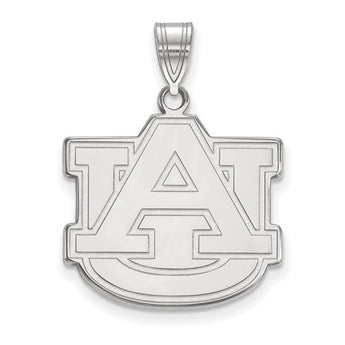 Sterling Silver LogoArt Auburn University Large Pendant
