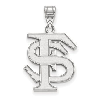 Sterling Silver LogoArt Florida State University Large Pendant
