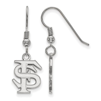 Sterling Silver LogoArt Florida State University Small Dangle Earrings