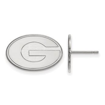 Sterling Silver LogoArt University of Georgia Small Post Earrings