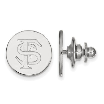 Sterling Silver LogoArt Florida State University Lapel Pin