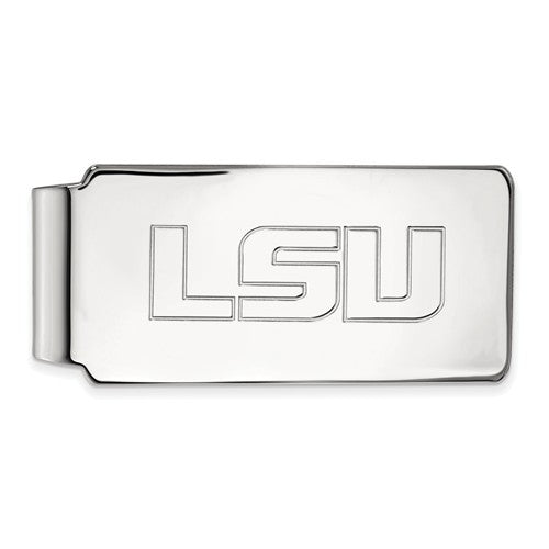 Sterling Silver LogoArt Louisiana State University Money Clip