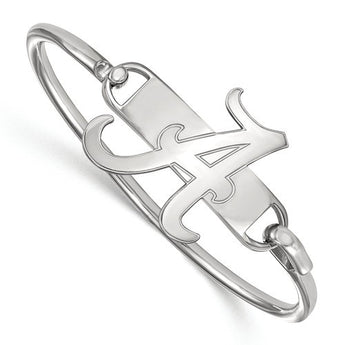 Sterling Silver LogoArt University of Alabama Bangle