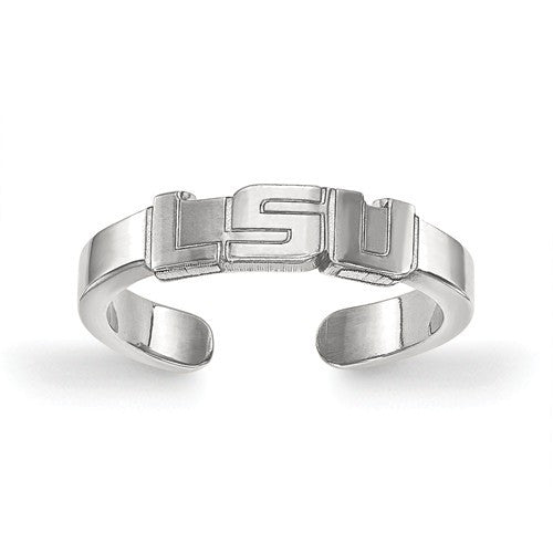 Sterling Silver LogoArt Louisiana State University Toe Ring