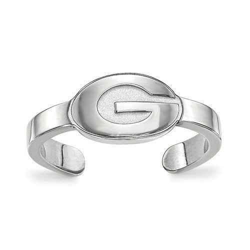 Sterling Silver LogoArt University of Georgia Toe Ring