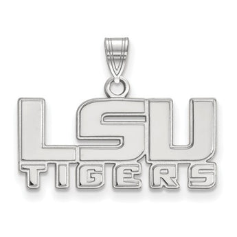 Sterling Silver LogoArt Louisiana State University Small Pendant