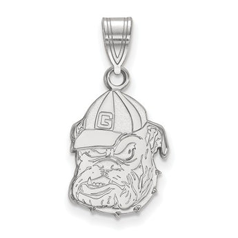 Sterling Silver LogoArt University of Georgia Medium Pendant
