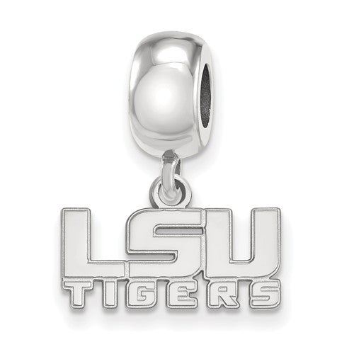Sterling Silver LogoArt Louisiana State University XS Dangle Bead Charm