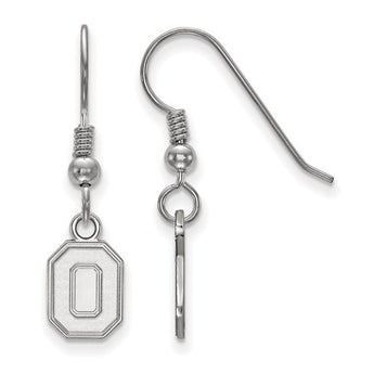 Sterling Silver LogoArt Ohio State University XS Dangle Earrings
