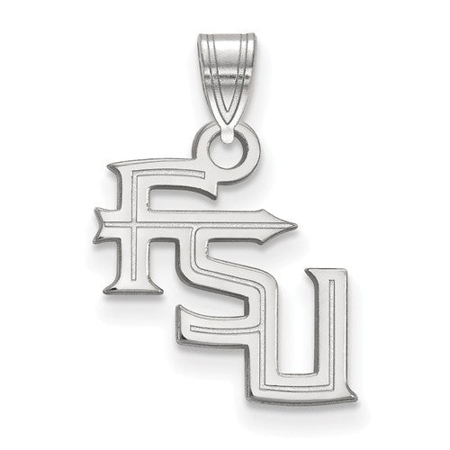 Sterling Silver LogoArt Florida State University Small Pendant