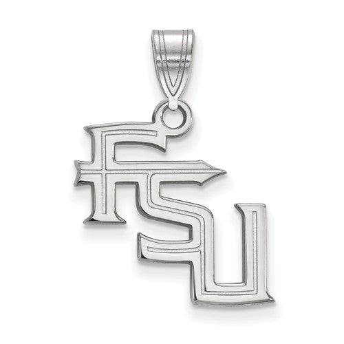 Sterling Silver LogoArt Florida State University Medium Pendant