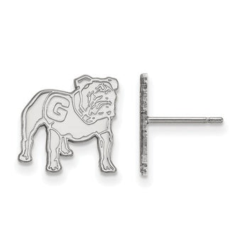 Sterling Silver LogoArt University of Georgia Small Post Earrings