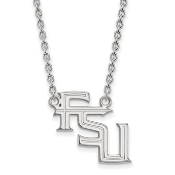 14kw LogoArt Florida State University Large Pendant w/Necklace