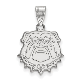 Sterling Silver LogoArt University of Georgia Medium Pendant