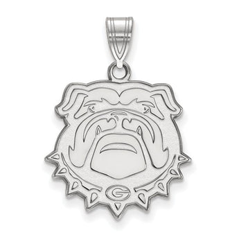 Sterling Silver LogoArt University of Georgia Large Pendant