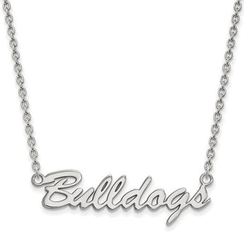 Sterling Silver LogoArt University of Georgia Pendant w/Necklace