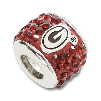 S/S UNIV OF GEORGIA PREMIER CRYSTAL BEAD CHARM