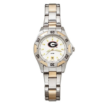 UNIV OF GEORGIA ALL-PRO WOMEN'S TWO-TONE WATCH W/BRACELET